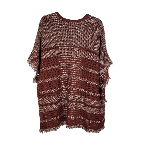 NATURAL REFLECTIONS OPEN FRONT FRINGED CARDIGAN - Picture 4 of 7